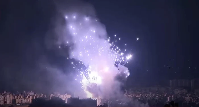 O salvă de rachete a lovit oraşul Haifa din Israel. Foto: captură video