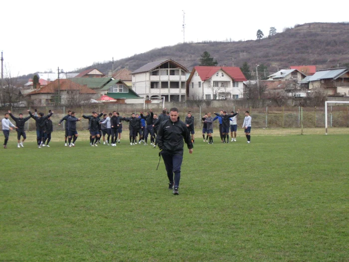 Marian Pană a condus astăzi primul antrenament la Dacia Mioveni