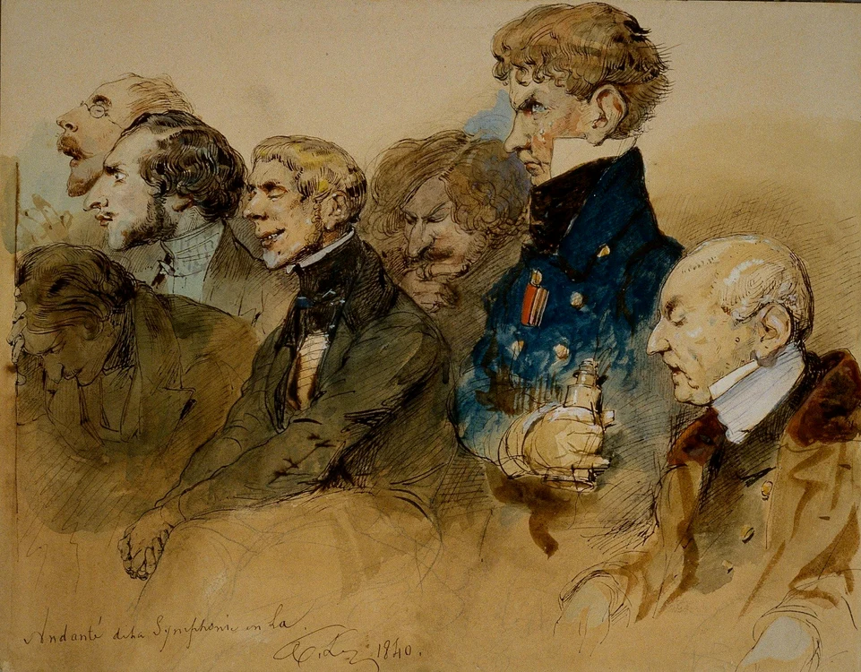 „Andanté de la Symphonie in La” de Eugène Louis Lami / www.beethoven.de