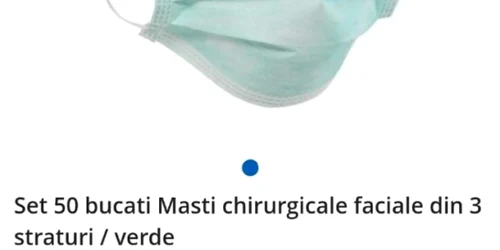 Masti chirurgicale 500 de lei pe emag