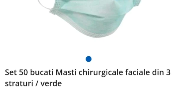 Masti chirurgicale 500 de lei pe emag
