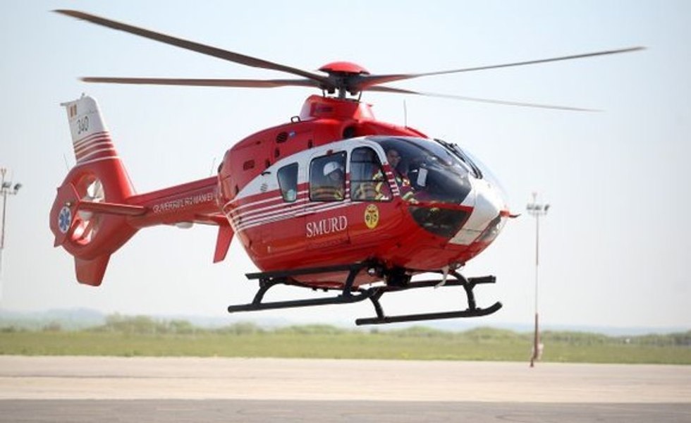 Persoană grav rănită într-un accident pe DJ 107 - Alba. A fost solicitat un elicopter SMURD