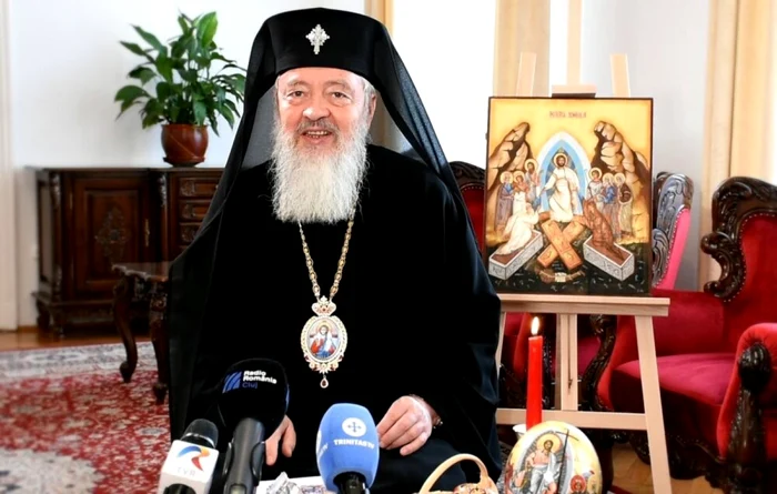 ÎPS Andrei s-a întâlnit cu jurnaliştii pentru a transmite Pastorala de Paşti. FOTO: