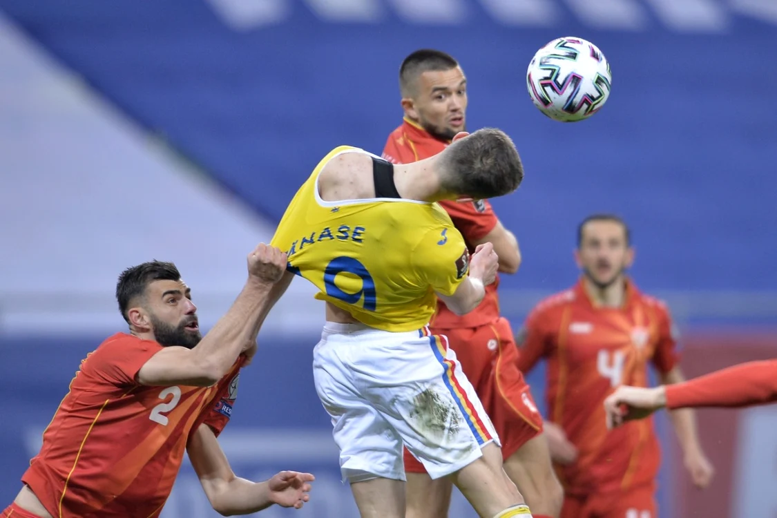 Fotbal Romania Macedonia de Nord Florin Tanase  FOTO Mediafax / Alexandru Dobre