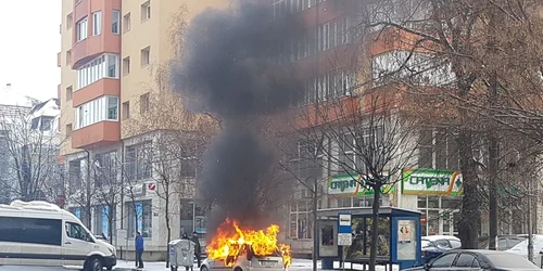 masina incendiata bistrita