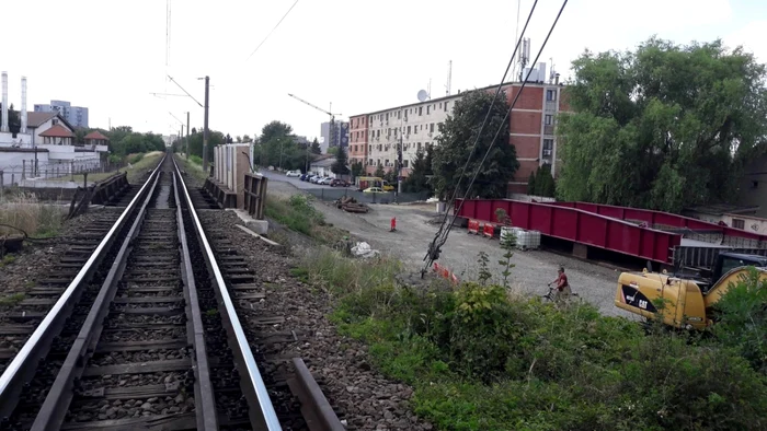 Şantierul de pe strada Popa Şapcă din Timişoara FOTO Ş.Both