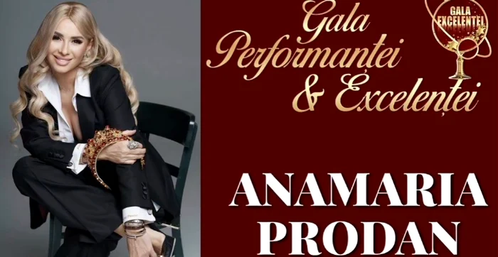 Anamaria Prodan, printre laureații Galei Excelenței și Performanței foto: Instagram