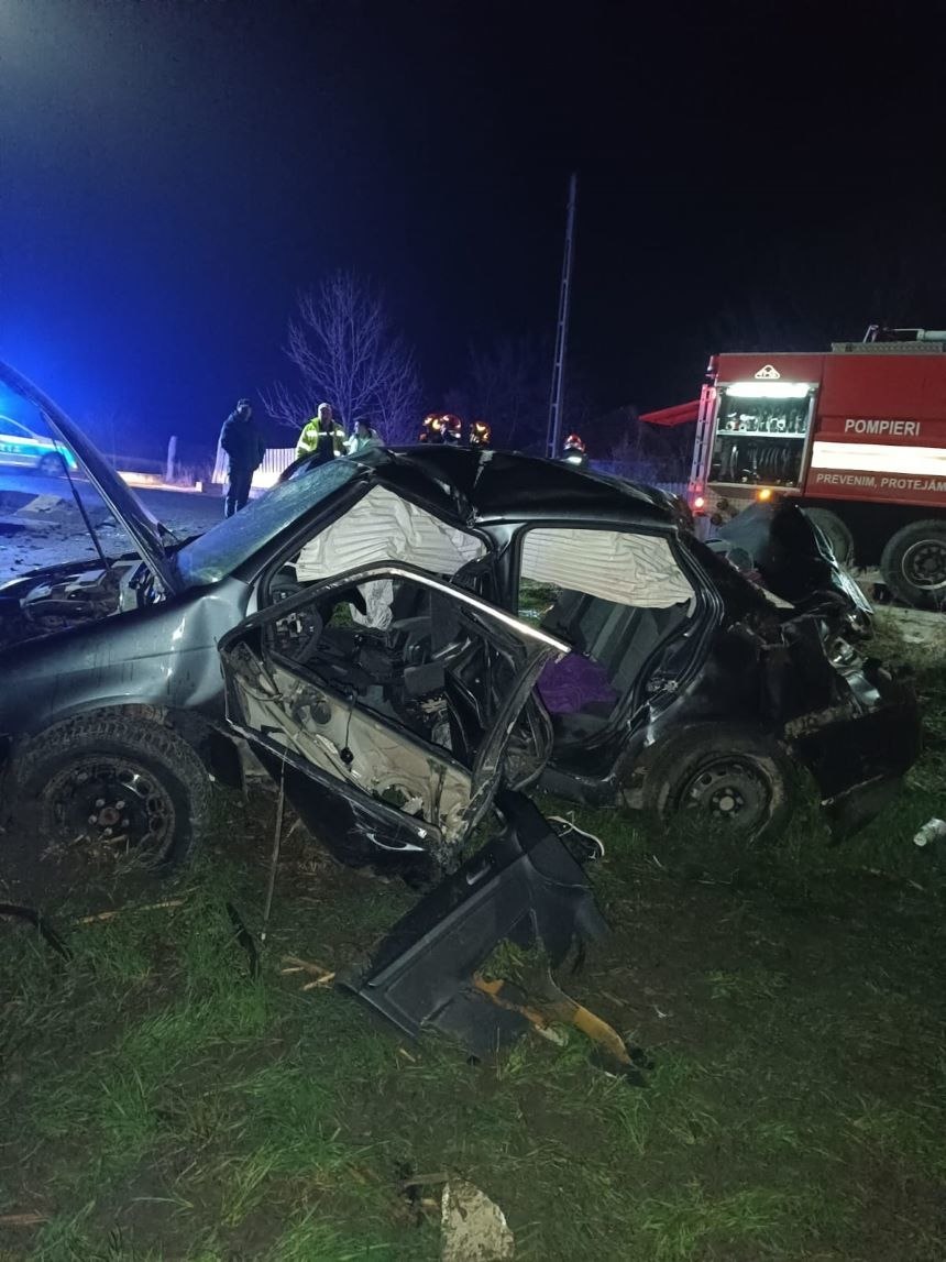 Accident grav la Vaslui din cauza unui șofer de 17 ani