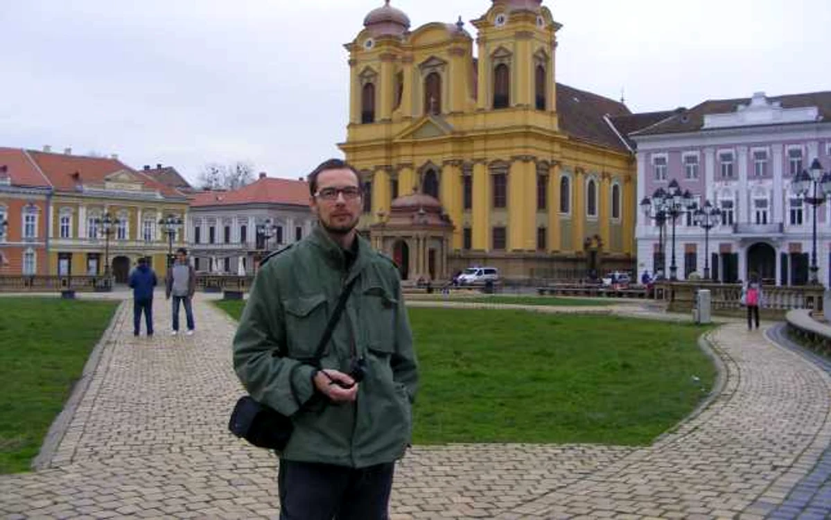 Zorislav Stojanovic în unul dintre locurile care i-au plăcut din start la Timişoara. FOTO: Vali Silaghi