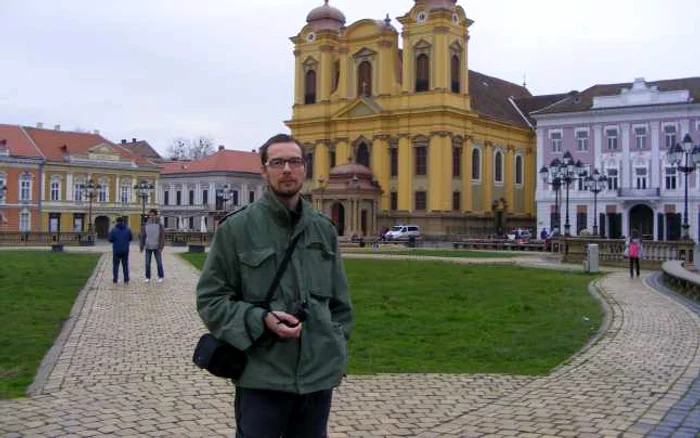 Zorislav Stojanovic în unul dintre locurile care i-au plăcut din start la Timişoara. FOTO: Vali Silaghi