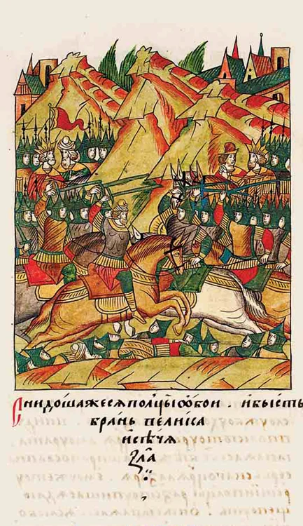 Cavaleria sârbească înfruntă pe cea otomană