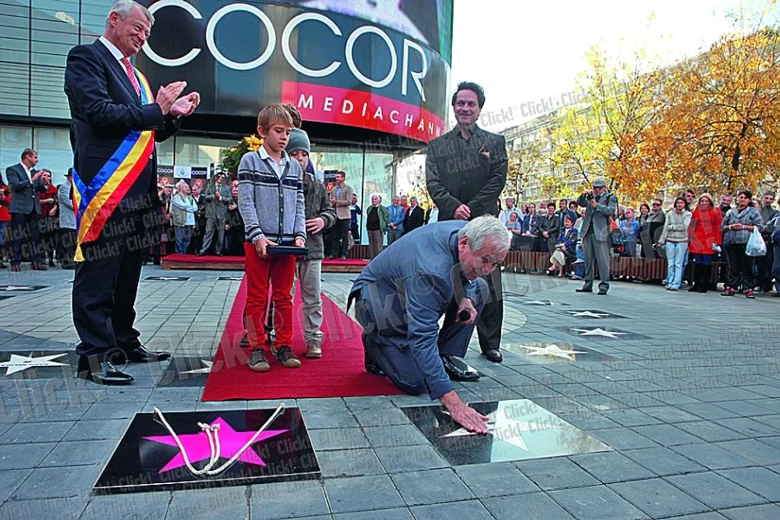 Şi George Mihăiţă a primit ieri o stea pe Aleea Celebrităţilor