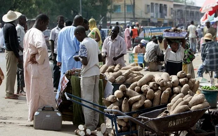 Vânzători dintr-o piaţă din Maiduguri. FOTO: Alamy/The Telegraph
