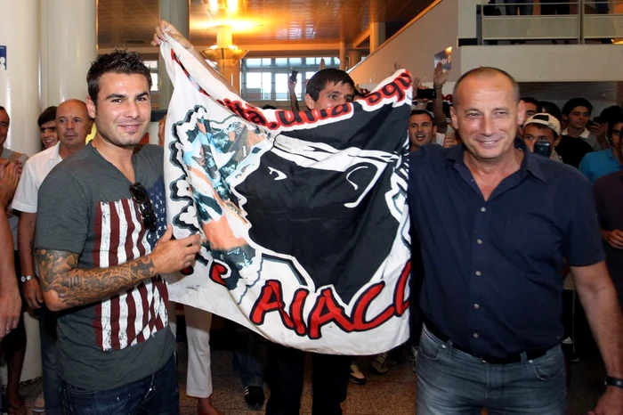 Adrian Mutu și Alain Orsoni / foto: arhiva