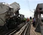 Accident de tren în judeţul Bacău FOTO ISU Bacău