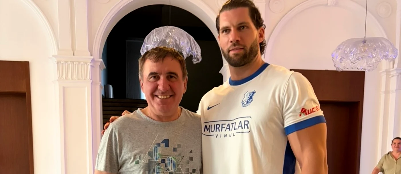 Florian Munteanu și Gheorghe Hagi 