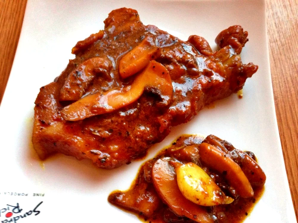Cotlet de porc cu sos de bere 2 jpeg