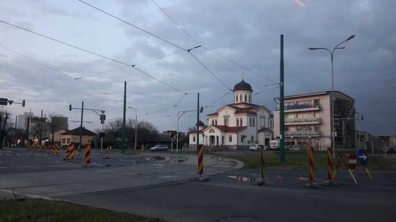 Tramvai la Shopping City Timişoara