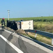 tir răsturnat foto facebook jpg