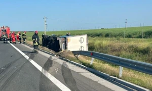 tir răsturnat foto facebook jpg