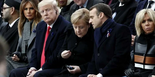 Ceremonie 100 de ani - Armistiţiu - Primul Război Mondial - Paris - Melania Trump - Donald Trump - Angela Merkel - Emmanuel Macron - Brigitte Macron / FOTO EPA - EFE / 11 nov 2018