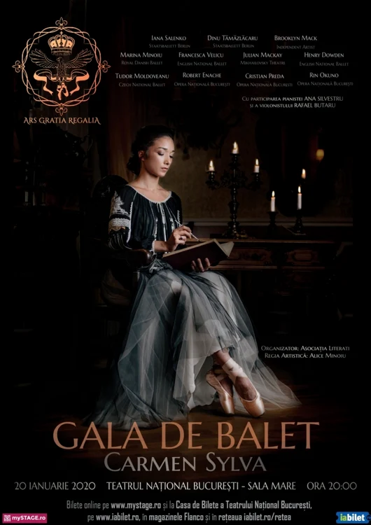 Afişul Galei de Balet "carmen Sylva"