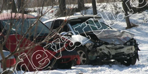 Maşinile implicate în accidentul de la Suceava