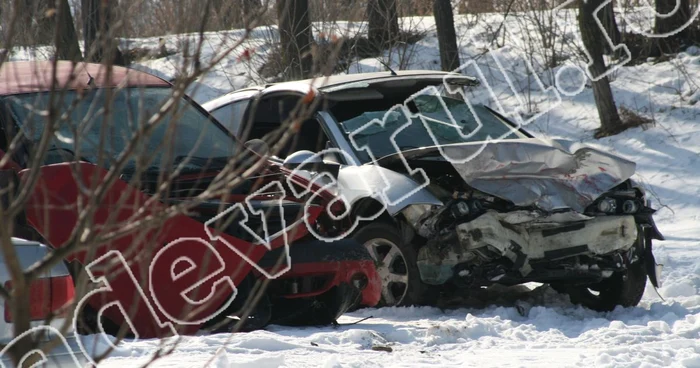 Maşinile implicate în accidentul de la Suceava