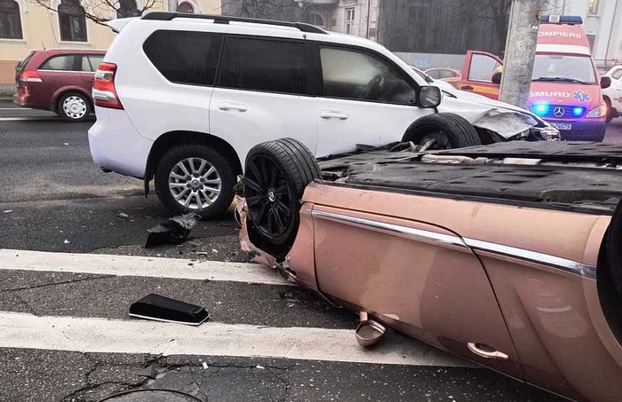 Accidentul a avut loc în Ploiești FOTO: IPJ Prahova