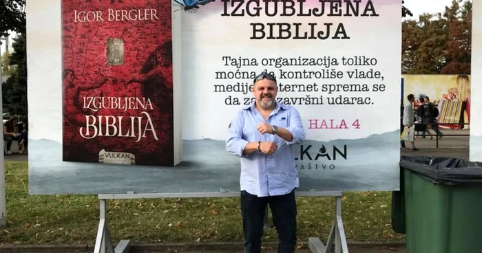 Timişoreanul Igor Bergler la Târgul de Carte de la Belgrad FOTO Facebook/Igor Bergler