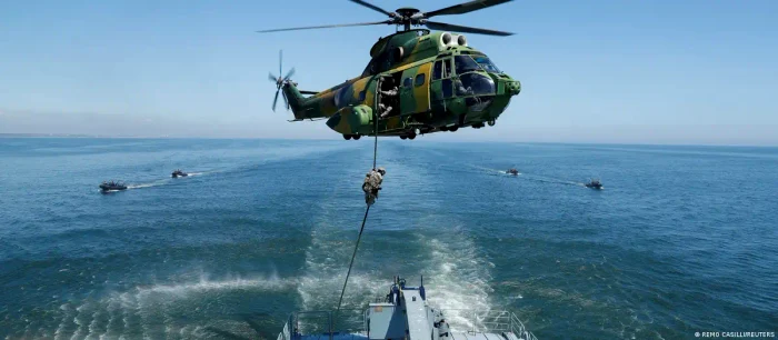 Exercițiu NATO în Marea Neagră, simulând un răspuns la un eventual atac rusesc (arhivă 2022)