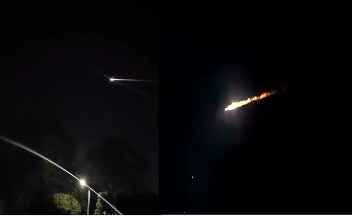 O minge de foc, observată în Australia FOTO Captură ecran