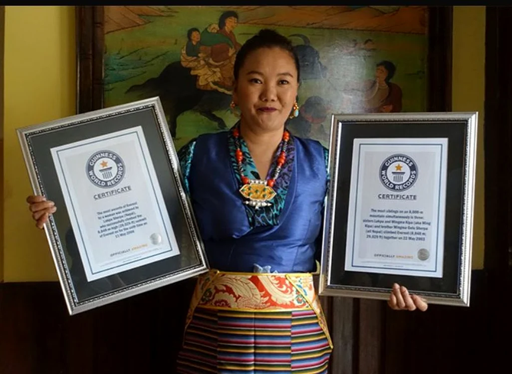 Lhakpa Sherpa a ajuns în Cartea Recordurilor (Foto: Guinness World Records)