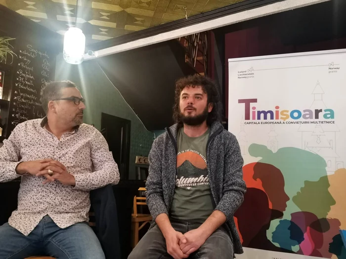 Producătorul Daniel Mitulescu și Paul Grec de la Metropolis FOTO Ștefan Both