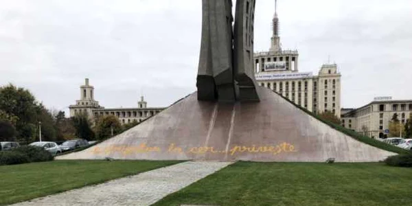 monumentul aripi libere vandalizat