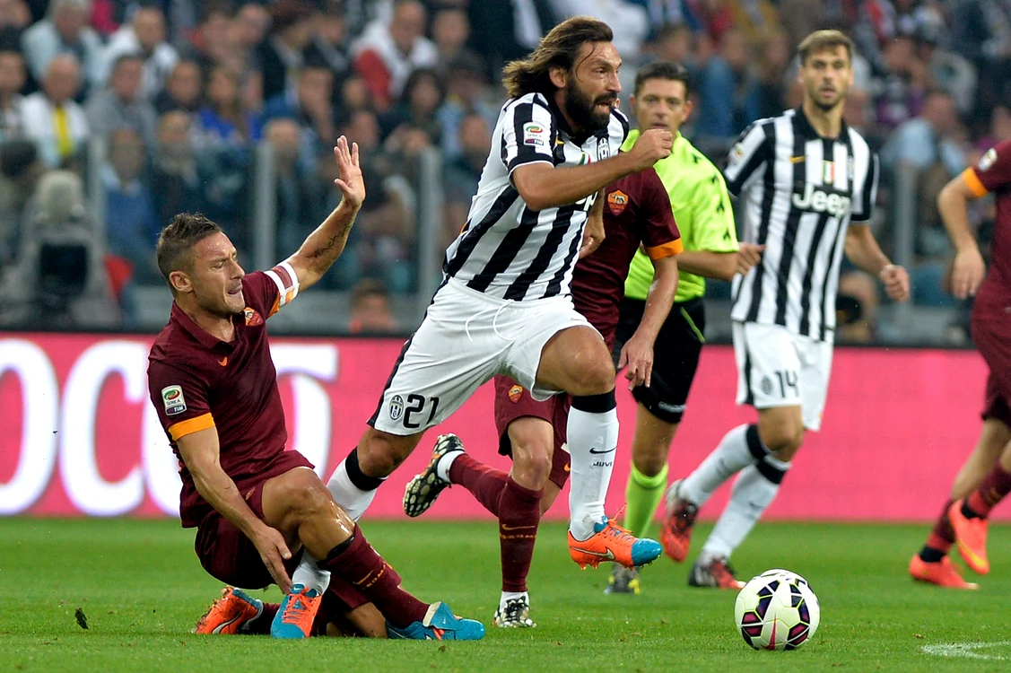 Cel mai bun pariu al zilei îi va avea în prim-plan pe torinezul Andreea Pirlo şi pe romanul Francesco TottiFoto: AP