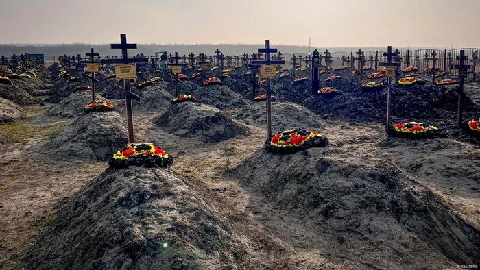 Cimitir pentru soldaţii ruşi căzuţi pe front în regiunea Krasnodar