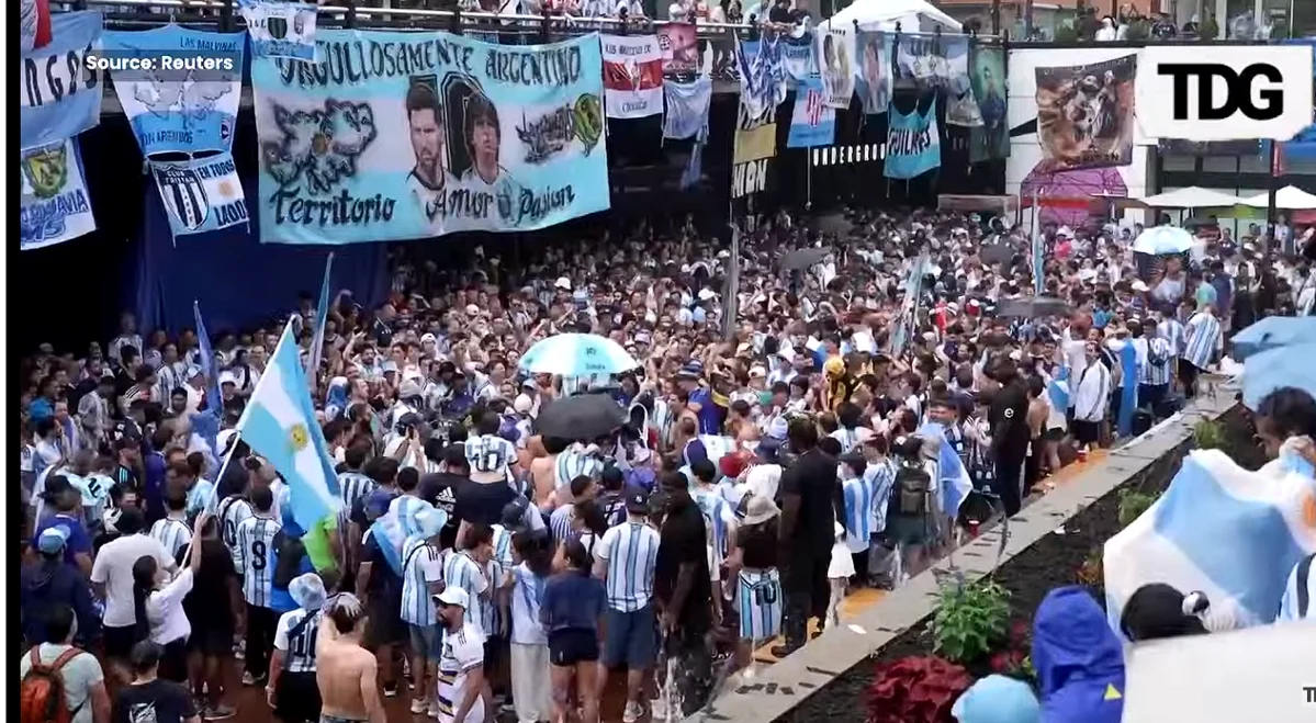 Argentinienii sunt în extaz. Captură video TouTube  The Daily Guardian