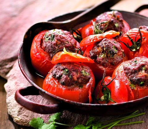 Oriental style stuffed tomatoes jpeg