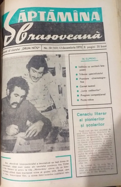 Ilie Năstase şi Ion Ţiriac în Poiana Braşov în urmă cu 50 de ani FOTO Muzeul Casa Mureşenilor Braşov