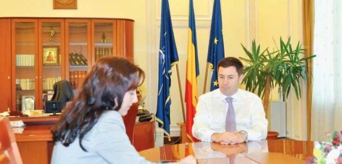 Traian Igaş, în timpul interviului acordat  ziarului „Adevărul“ 