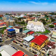 Fotografie aeriană a Georgetown, Guyana FOTO Shutterstock