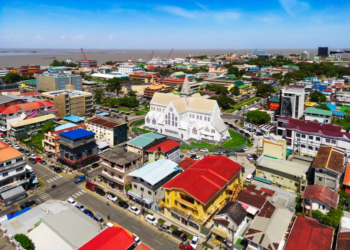 Fotografie aeriană a Georgetown, Guyana FOTO Shutterstock