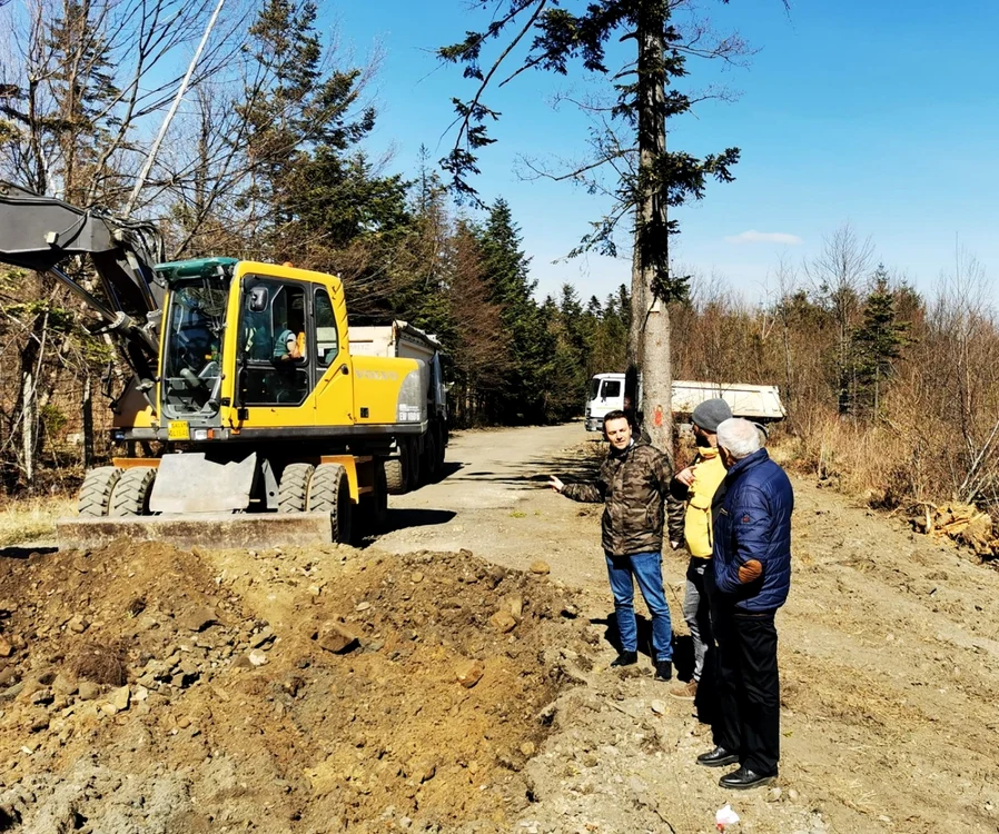 Lucrările la DN2 L soveja-Lepşa au demarat FOTO: Facebook/Ionuţ Filimon