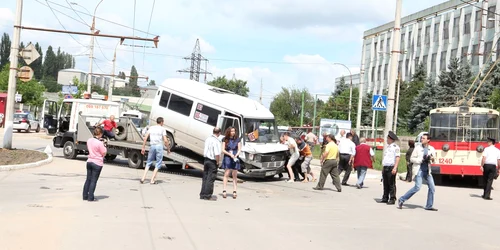 Imagini de la locul accidentului