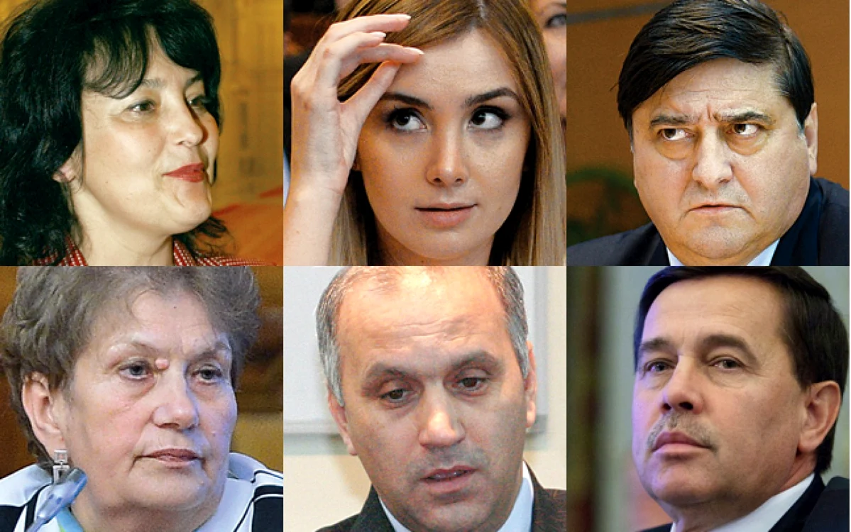 Minodora Cliveti, Irina Tănase, Constantin Niţă, Aspazia Cojocaru, Vasilică Sarcă şi Gheorghe Pogea