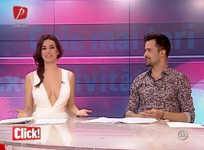 
    Diana Bart şi Alexandru Constantin, prezentatorii emisiunii Click!  