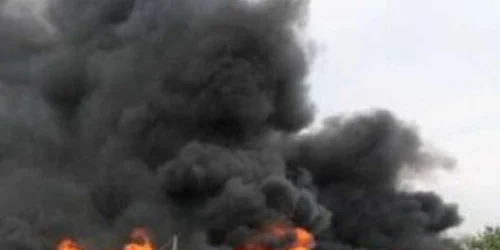 Incendiul a fost provocat de un trăznet