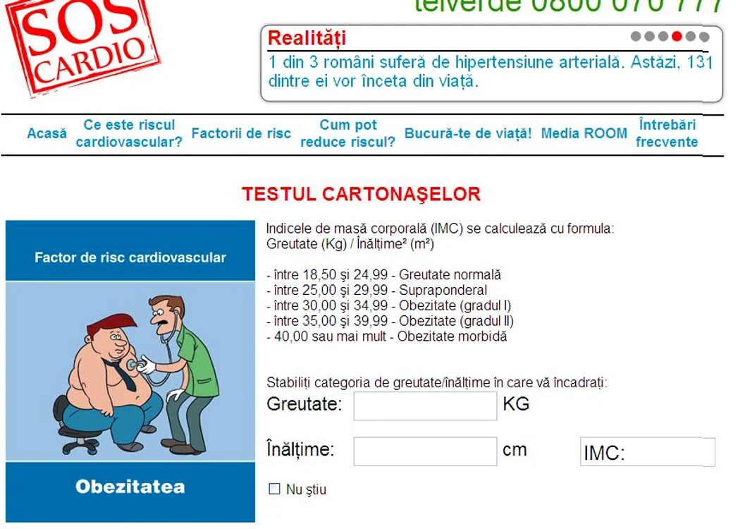 Indicele de masă corporală constituie un factor de risc cardiovascular