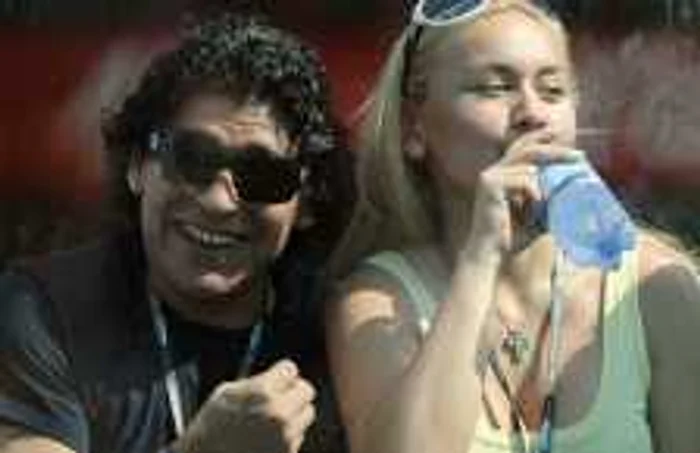 Maradona și soția sa, Veronica Ojeda